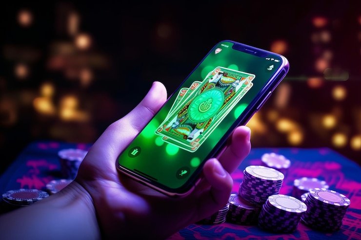 Pemain sibuk bermain game meja dengan kartu dan pion di meja